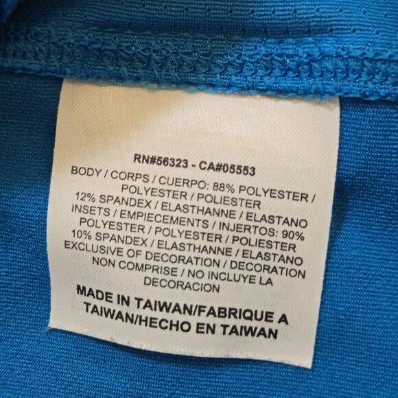 Nike Golf Tour Performance Mens Large Blue Stripe Short Sleeve Polo Dri-Fit - Picture 7 of 8